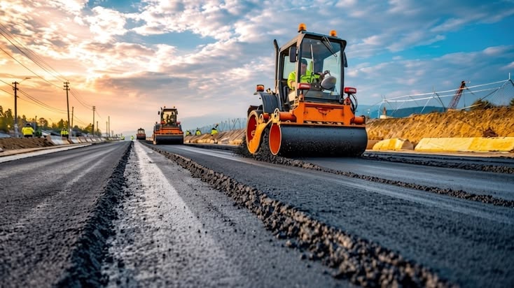 Infrastructure and civil construction site
